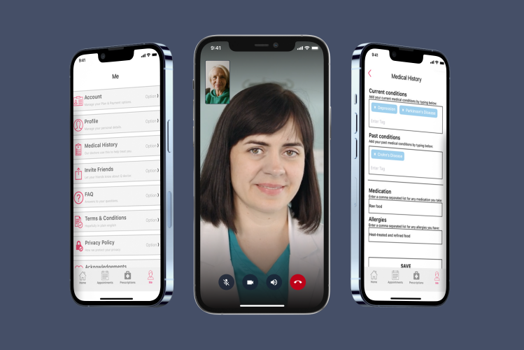UK NHS Compliant P2P Telemedicine Apps screenshot 1