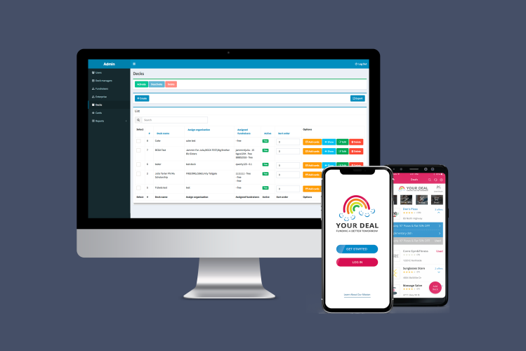 Charity, Fundraise and Discount & Deals Mobile Platform screenshot 1