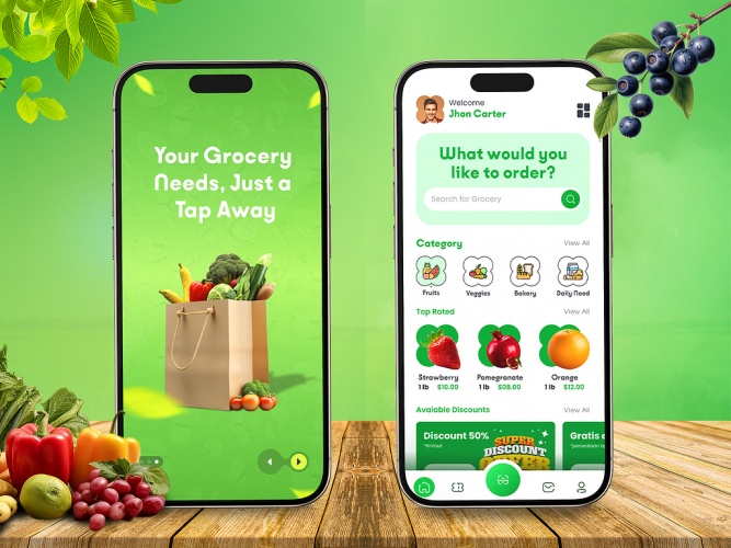 Online Grocery Shopping App screenshot 1