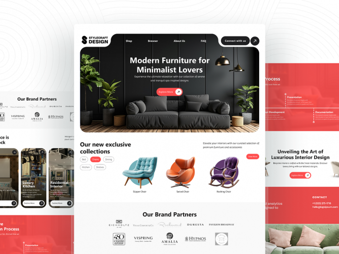 Interior Website Design screenshot 1