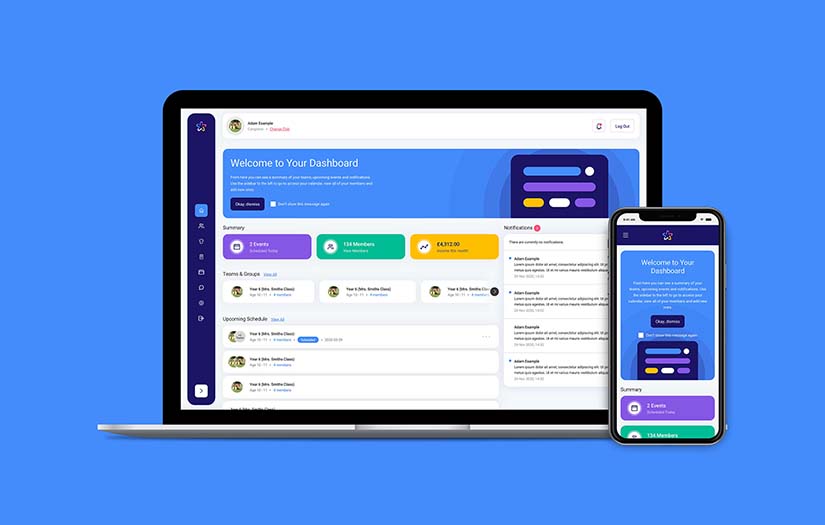 Active Sports Group - Bespoke Software Solution screenshot 1