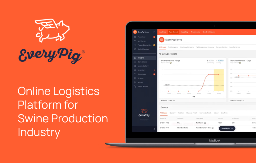 Online logistics platform for swine production industry | Everypig screenshot 1