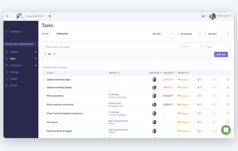 Husky Marketing Tool screenshot 2