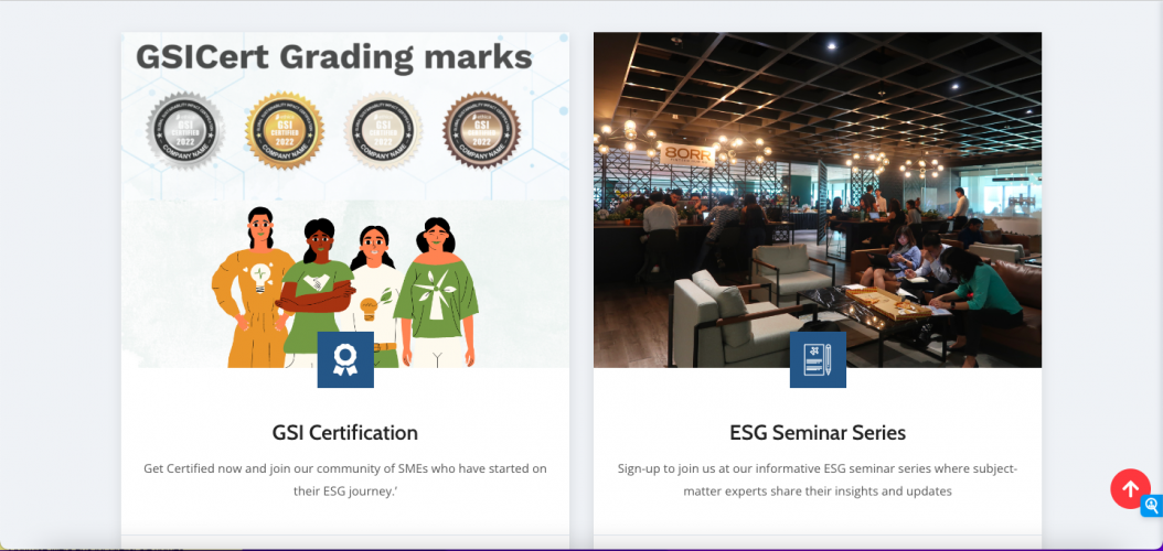 Business Service website screenshot 2