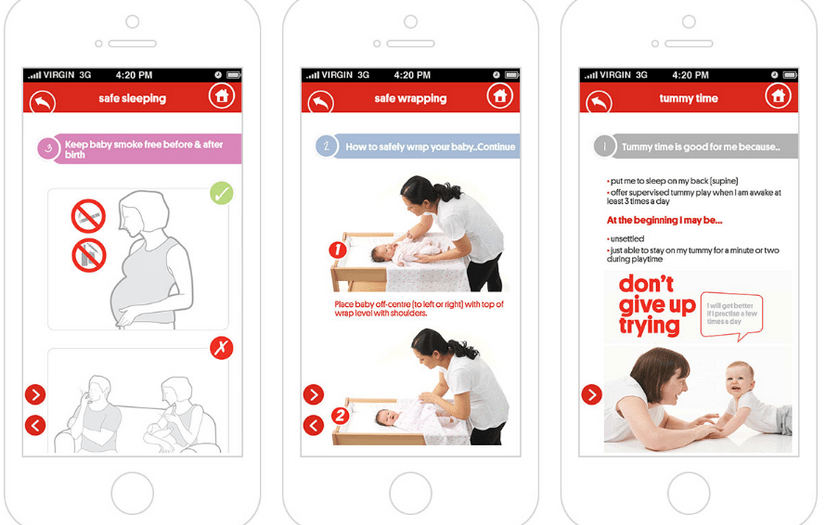Childcare iOS & Android App screenshot 1