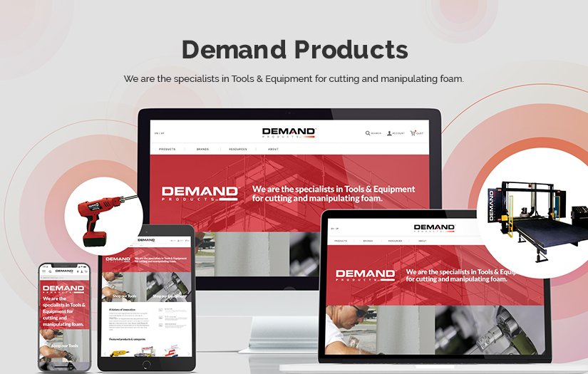 Demand Products - E-commerce Website Redesign screenshot 1