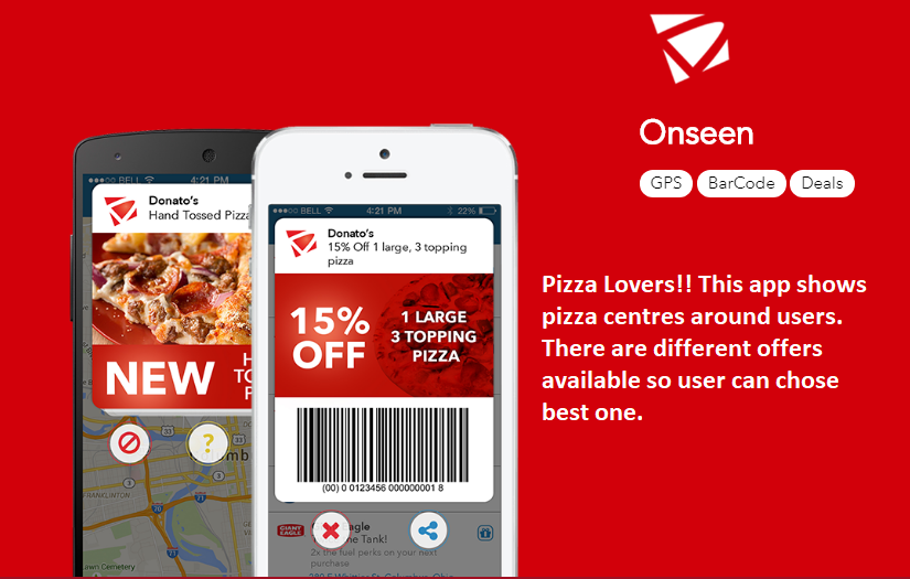 Pizza Delivery App (OnSeen) screenshot 1