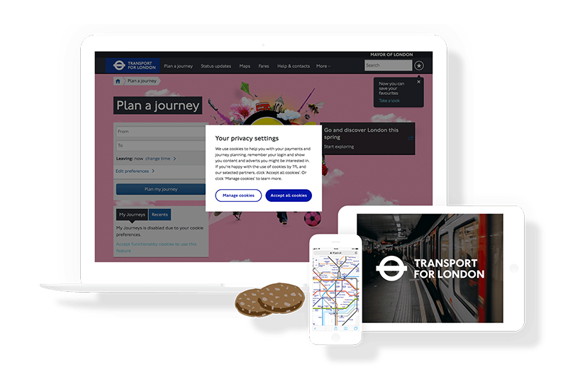 Transport for London - Cookies Management screenshot 1
