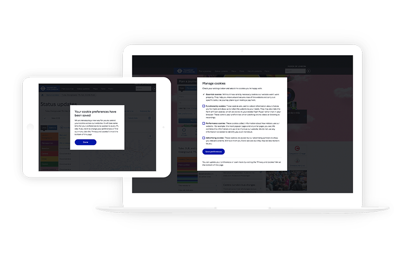 Transport for London - Cookies Management screenshot 3