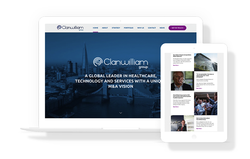 Clanwilliam Group - Website Design and Development screenshot 1