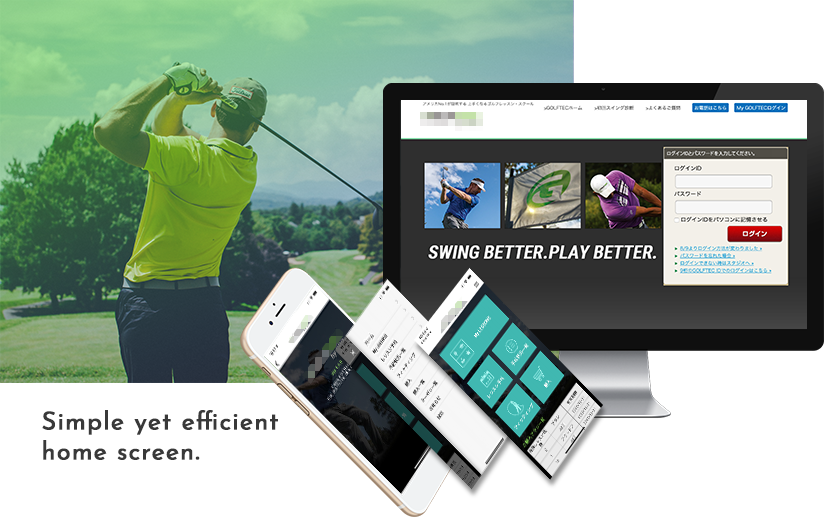 Golf online booking and training system screenshot 1