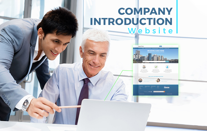 Company introduction website screenshot 1