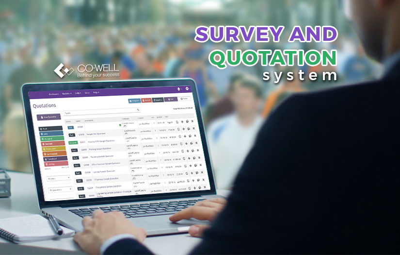 Survey and quotation system screenshot 1