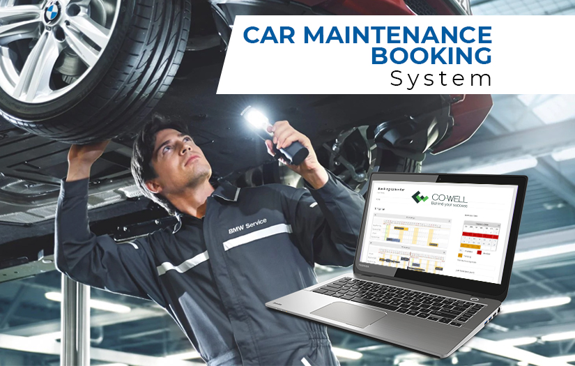 Car maintenance booking website screenshot 1