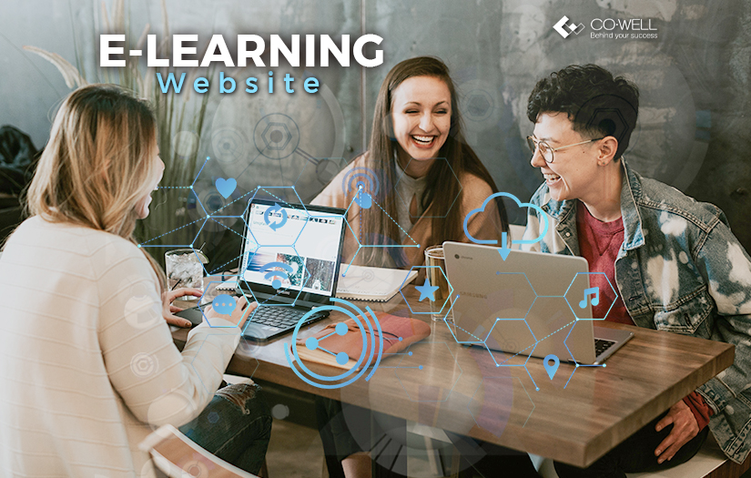 E-Learning website screenshot 1