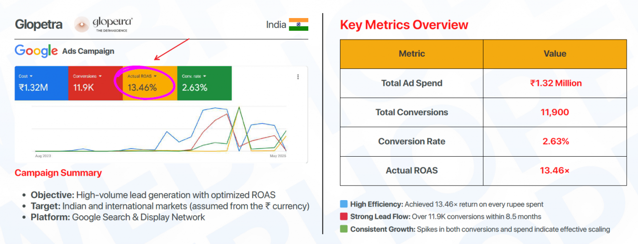 Case Study: Driving a 13.46x ROAS with a Multi-Channel Paid Ads Strategy screenshot 1