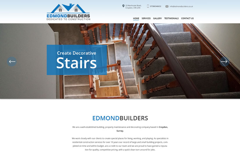 Responsive WordPress Design and Development for Property Management Company UK screenshot 1