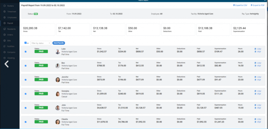Elder Onboard Aged Care Software screenshot 3