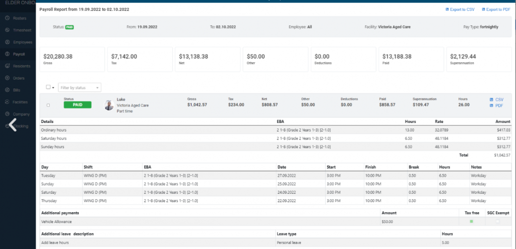 Elder Onboard Aged Care Software screenshot 2