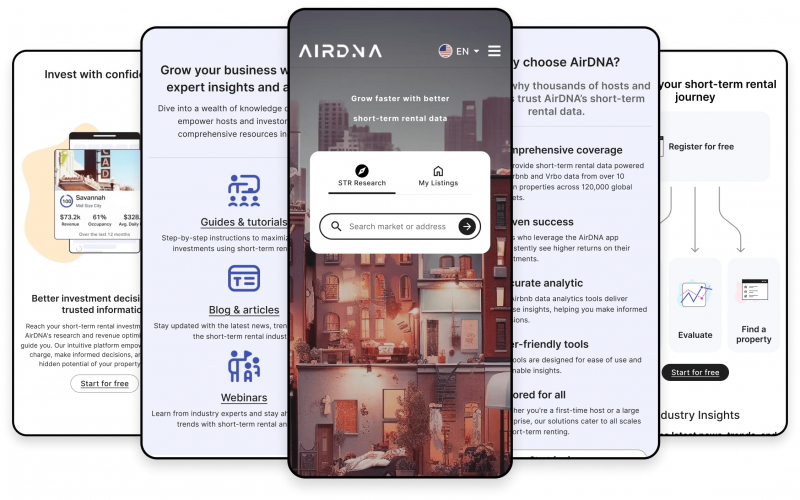 AirDNA | Prismic | NEXT.js | TypeScript | Algolia screenshot 1
