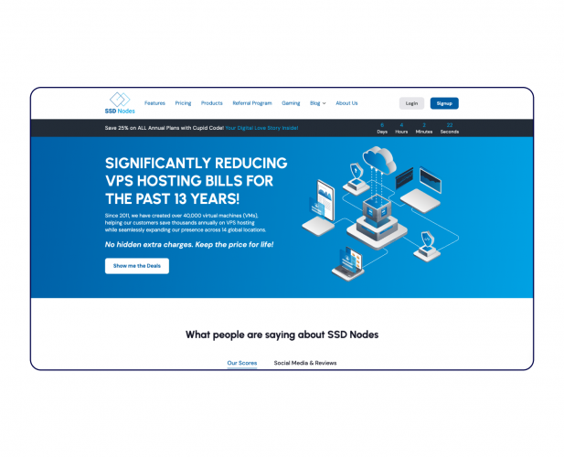 SSD Nodes | WHMCS | WordPress | HTML | CSS screenshot 1