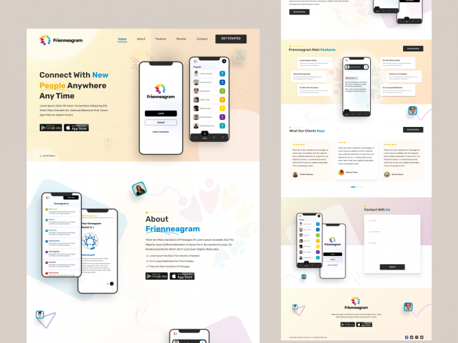 Enneagram website design screenshot 1