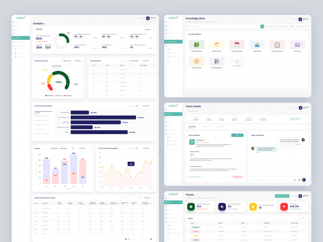 Ariglad Dashboard Design screenshot 1