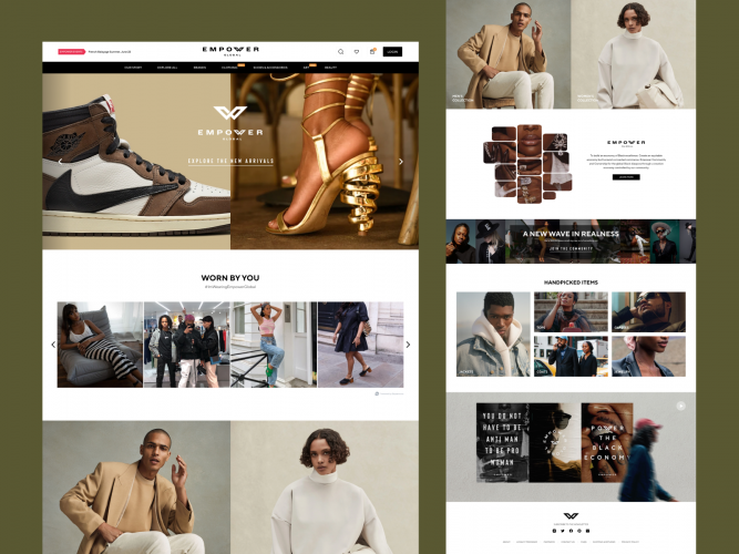 Empower website design screenshot 1