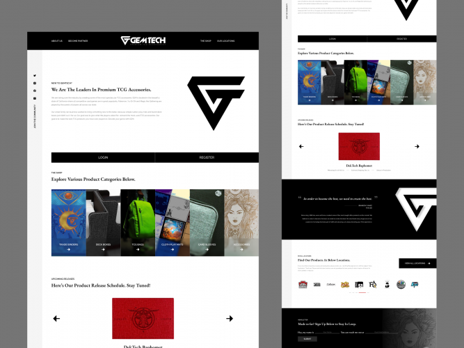 Gem-Accessories Website Design screenshot 1
