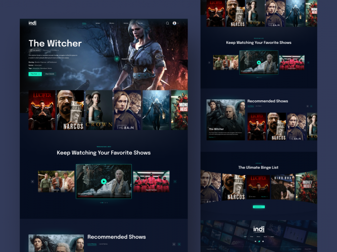 Indi Website Design screenshot 1