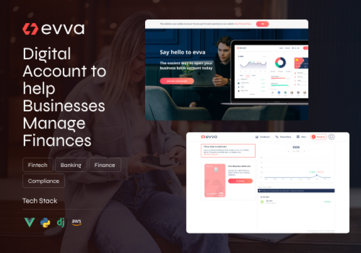 EVVA Financial I Digital Banking for Entrepreneurs screenshot 1