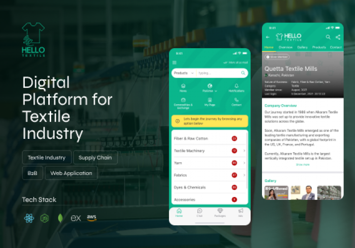 HELLO TEXTILE I Connecting Textile Buyers & Agents screenshot 1