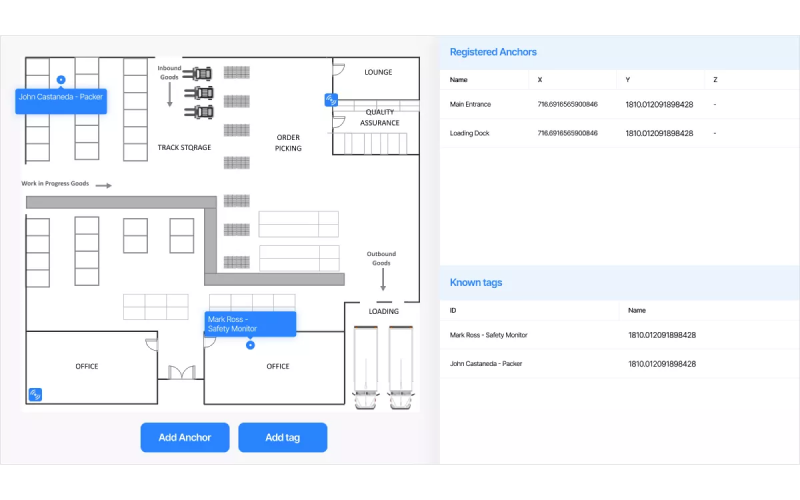 Ultra-Wideband RTLS for Warehouse Operations and Asset Tracking screenshot 1