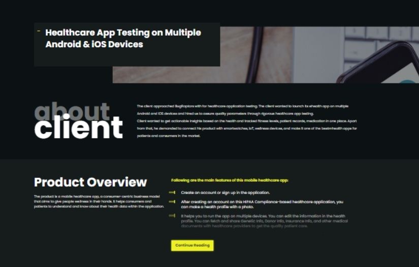 Embracing Healthcare App Testing on Multiple Devices screenshot 1
