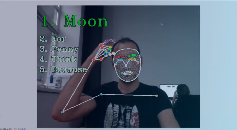 CV enabled American Sign Language recognition screenshot 1