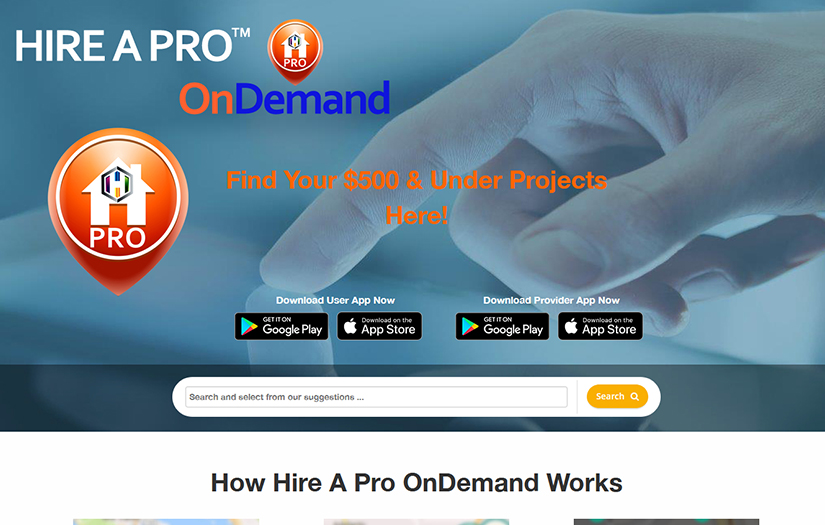 Hireaproondemand - Hire On Demand Services screenshot 1