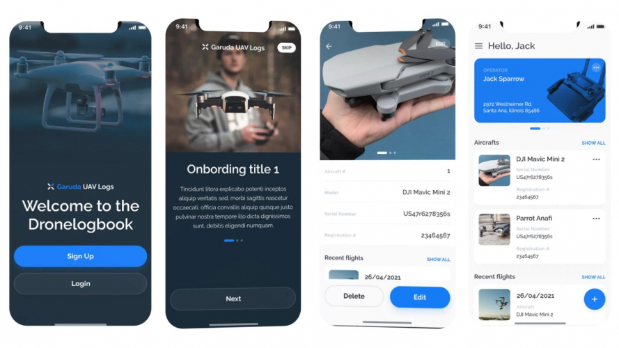 Garuda UAV Logs: A Digital Drone-Logbook System screenshot 1