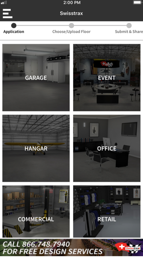 Swisstrax Flooring Application screenshot 1