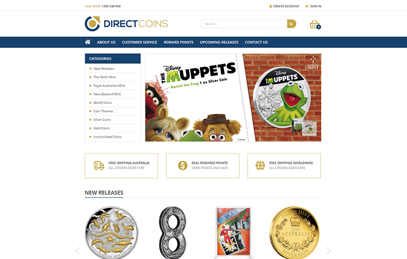Coin Collector Site screenshot 1