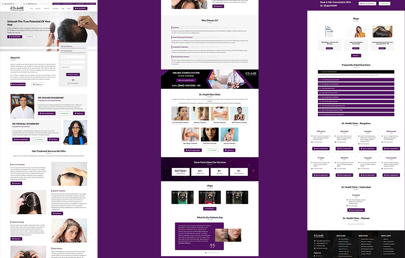 Website Development and SEO of A Healthcare Website screenshot 1
