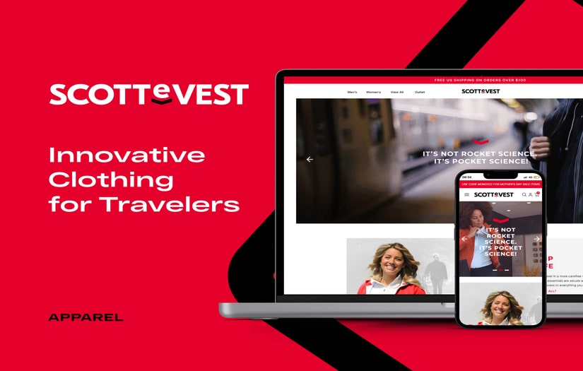 Transfer of the SCOTteVEST website  to the Shopify platform and a complex redesign screenshot 1