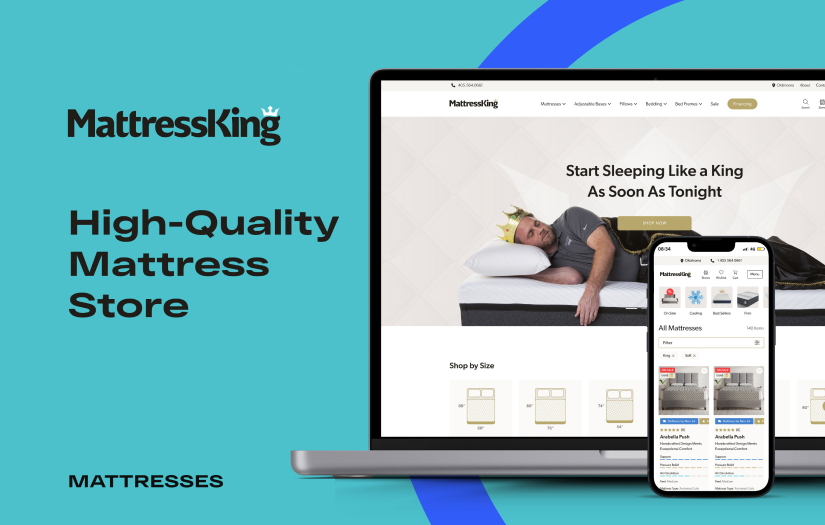 Custom Shopify Development for Mattresses Company screenshot 1