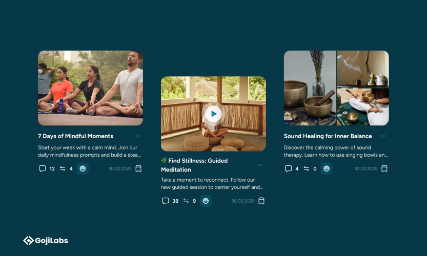VibeUp - Platform for mindful living, daily practices, and community connection screenshot 2