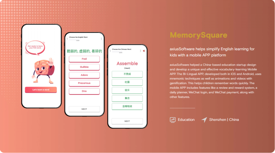 English Learning Application Development for a Startup based in Shenzhen, China screenshot 1