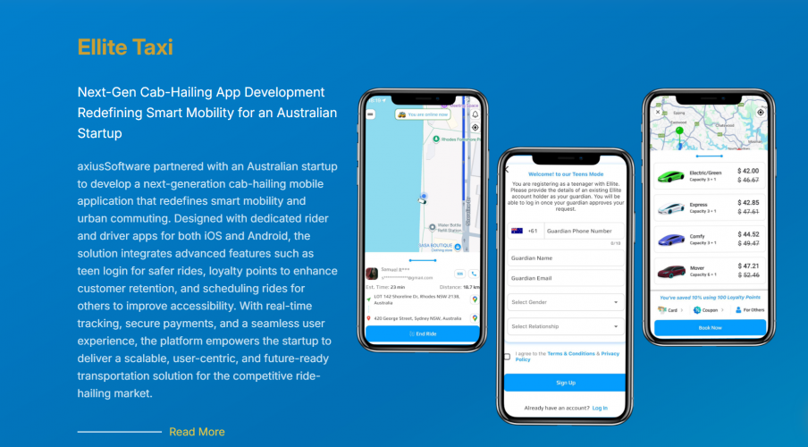 Next-Gen Cab-Hailing App Development Redefining Smart Mobility for an Australian Startup screenshot 1