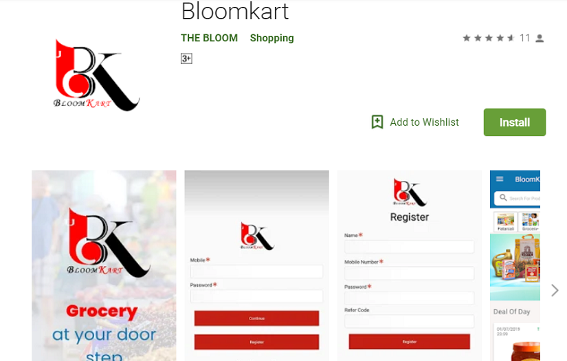 Grocery Portal: BloomKart screenshot 1