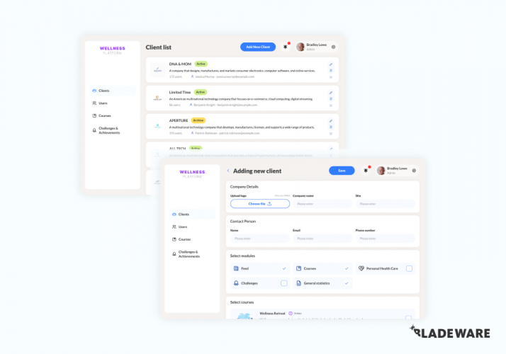 Corporate Wellness Platform screenshot 1