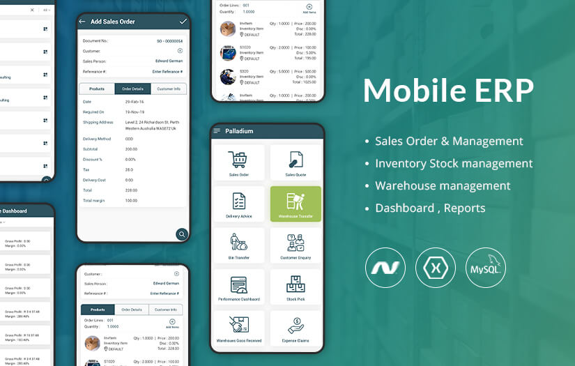 Mobile ERP screenshot 1