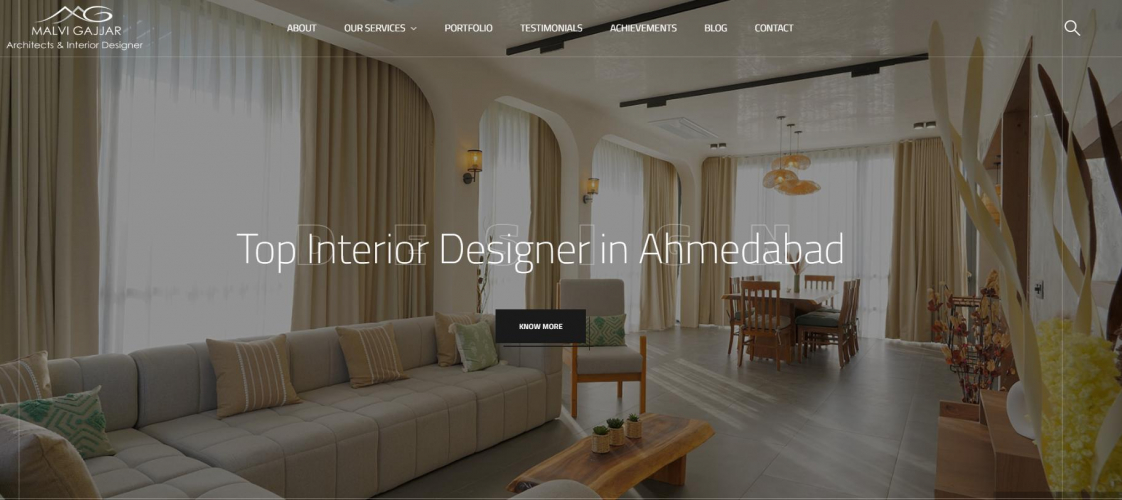 SEO Service for Architect & Interior Website screenshot 1