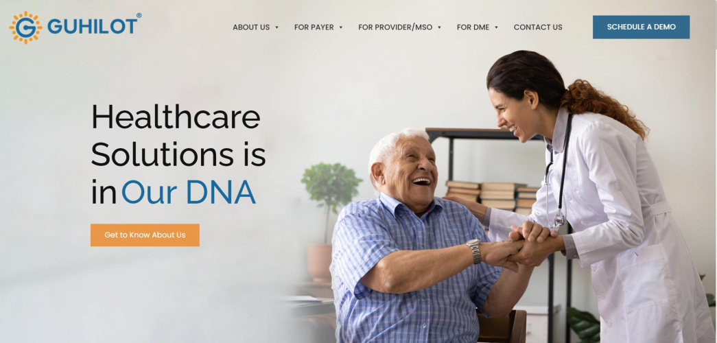 Website Development for Healthcare Solutions screenshot 1